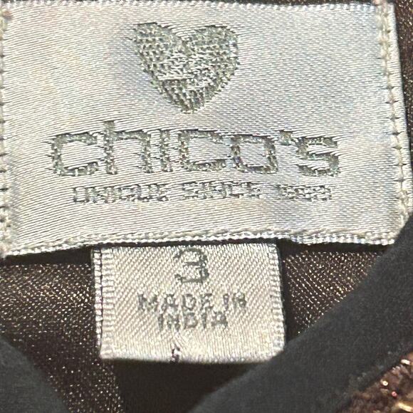 CHICO'S Beaded EMBROIDERED JACKET SZ 3
Red/Orange fully lined cotton - Picture 6 of 8